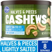 Kroger Cashew Halves & Pieces Lightly Salted