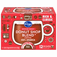 Kroger Donut Shop Blend Medium Roast Coffee Pods