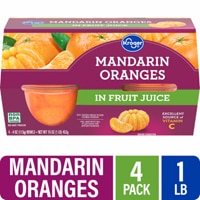 Kroger Mandarin Orange Cups in 100% Juice