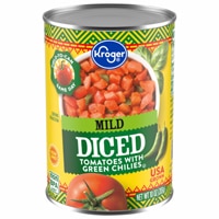 Kroger Mild Diced Tomatoes with Green Chilies