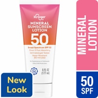 Kroger Mineral Sunscreen Lotion SPF 50 Fragrance Free