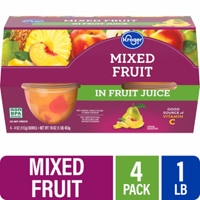 Kroger Mixed Fruit Cups in 100% Juice