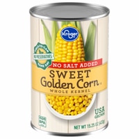 Kroger No Salt Added Sweet Golden Whole Kernel Corn