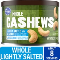 Kroger Whole Cashews Lightly Salted