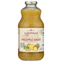 Lakewood Juice Not From Concentrate Organic Non-GMO Pineapple Ginger