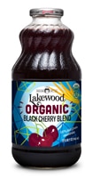 Lakewood Organic Pure Fruit Juice Nectar Blend No Sugar Added Black Cherry