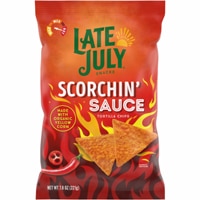 Late July Tortilla Chips Made With Organic Yellow Corn Gluten Free Scorchin' Sauce