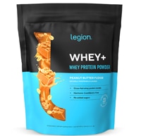 Legion Athletics Whey+ Whey Protein Isolate 30 Servings - Grass Fed Peanut Butter Fudge