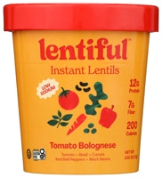 Lentiful Gluten Free Non-GMO Instant Lentils - Low Sodium Tomato Bolognese