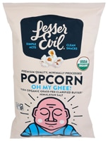 LesserEvil Buddha Bowl Organic Popcorn Gluten Free Oh My Ghee