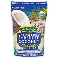 Let's Do Organic Reduced Fat Shredded Coconut Unsweetened