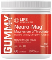 Life Extension Gummy Science Neuro-Mag Magnesium L-Threonate Natural Orange