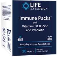 Life Extension Immune Packs with Vitamin C & D Zinc and Probiotic