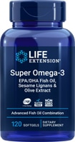 Life Extension Super Omega-3 EPA-DHA Fish Oil with Sesame Lignans & Olive Extract