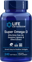 Life Extension Super Omega-3 EPA-DHA with Sesame Lignans & Olive Extract