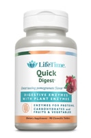 Lifetime Quick Digest Digestive Enzymes with Plant Enzymes Pomegranate