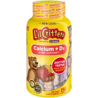 L'il Critters Kids Calcium + D3 Bone Support Fun Swirled