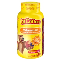 L'il Critters Kids Vitamin D3 Immune & Bone Support Natural Fruit