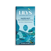 Lily's Sweets Milk Chocolate Bar 40% Cacao Hazelnut