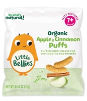 Little Bellies Toddler Snacks Organic Puffed Corn Apple & Cinnamon