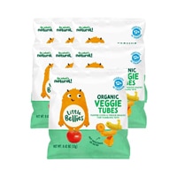 Little Bellies Toddler Snacks Organic Puffed Corn Snack Veggie Tubes