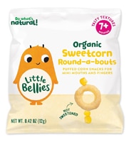 Little Bellies Toddler Snacks Organic Round-a-bouts Sweetcorn