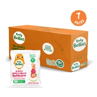 Little Bellies Toddler Snacks Organic Softcorn Puffs Apple & Berry
