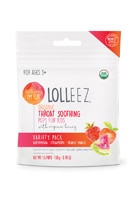 Lolleez Organic Throat Soothing Pops for Kids 3+ Years Watermelon Strawberry Orange Mango