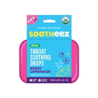 Lolleez Sootheez Organic Throat Soothing Drops Berry Lemonade