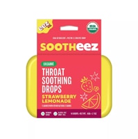 Lolleez Sootheez Organic Throat Soothing Drops Strawberry Lemonade