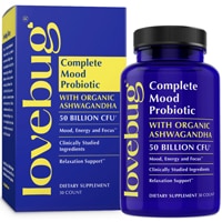 LoveBug Probiotics Complete Mood - Probiotic with Organic Ashwagandha