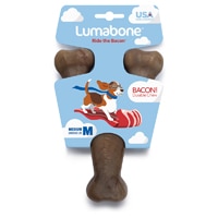 Lumabone Wishbone Dog Chew Bacon - Medium