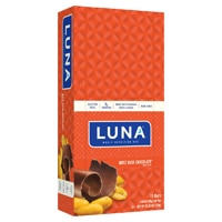 Luna Gluten Free Whole Nutrition Bars Nutz Over Chocolate