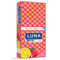 Luna Whole Nutrition Mash-Ups Bars LemonZest + Raspberry