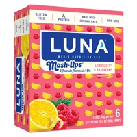 Luna Whole Nutrition Mash-Ups Bars Lemonzest + Raspberry