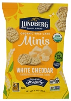 Lundberg Organic Rice Cake Minis White Cheddar