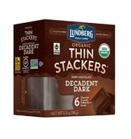 Lundberg Organic Thin Stackers Rice Cakes Dark Chocolate