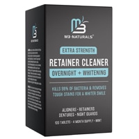 M3 Naturals Extra Strength Retainer Cleaner Tablets - Overnight + Whitening