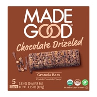 MadeGood Organic Chewy Chocolate Drizzled Granola Bars Cookie Crumble