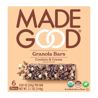 MadeGood Organic Gluten Free Granola Bars Cookies & Creme