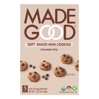 MadeGood Organic Gluten Free Soft Baked Mini Cookies Chocolate Chip