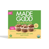 MadeGood Organic Mornings Baked Oat Cups Apple Crumble