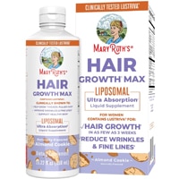 MaryRuth's Hair Growth Max Liposomal Liquid Supplement Almond Cookie