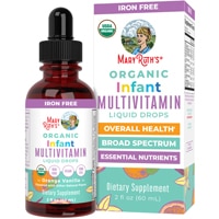 MaryRuth's Organic Infant Multivitamin Liquid Drops Vanilla Orange