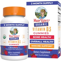 MaryRuth's Vitamin D3 Gummies Organic Strawberry