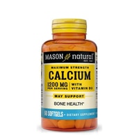 Mason Natural Calcium 1200 mg with Vitamin D3 50 mcg - 2000 IU