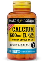 Mason Natural Calcium with Vitamin D3 High Level Supports Bones Health
