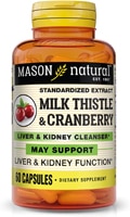 Mason Natural Milk Thistle & Cranberry Supports Liver & Kidney Function