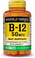 Mason Natural Vitamin B12 with Calcium Supports Conversion of Food into Energy