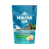 Mauna Loa Macadamias Dry Roasted Non GMO Maui Onion & Garlic